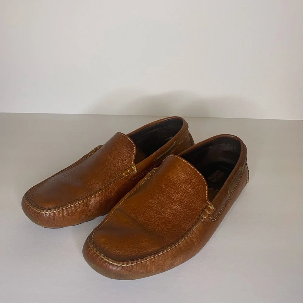 Johnston & Murphy Cory Moc Venetian Soft Bottom Men Loafers color brown size 9 - Picture 1 of 7